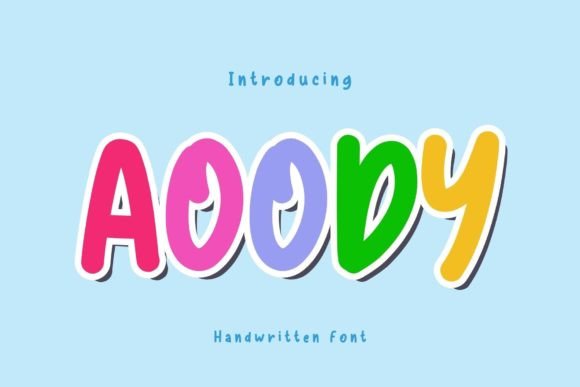 Aoody: A Handwritten Font for Playful, Authentic Campaigns