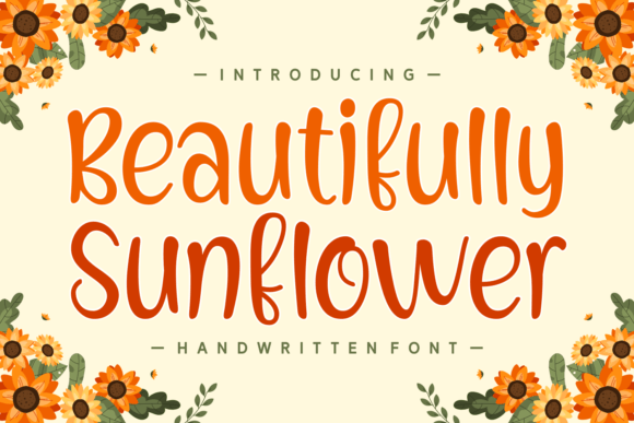 Beautifully Sunflower: A Friendly Handwritten Font for Small Business Branding
