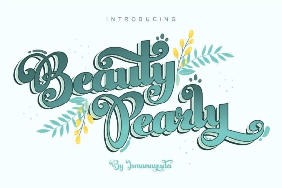 Beauty Pearly: A Script Font That Elevates Small Business Branding