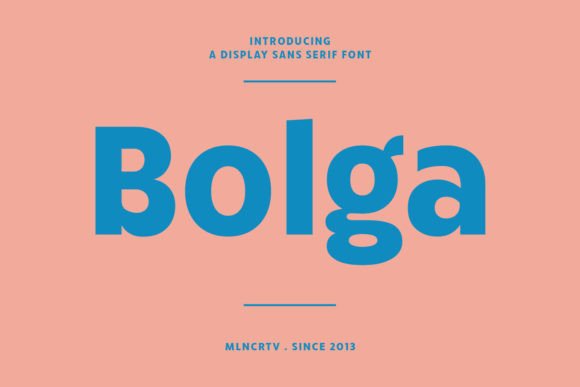 Bolga: A Bold Sans Serif Font for Crafters and Makers