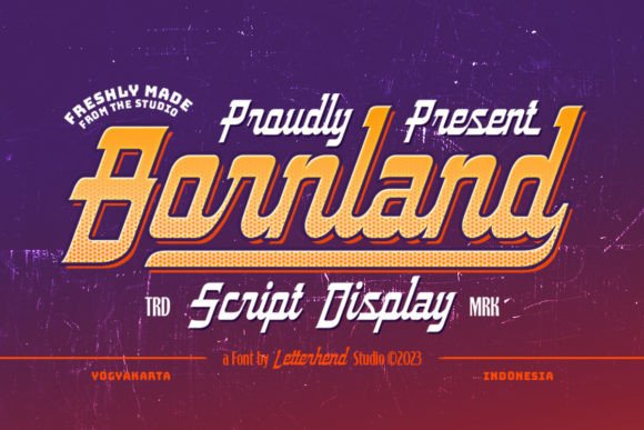 Borndland: A Bold Display Font for Modern Branding Projects