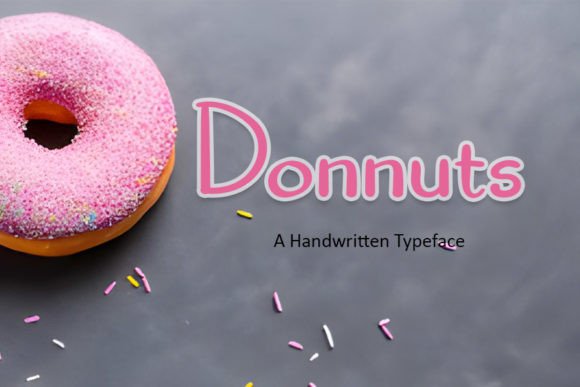 Donnuts: The Handwritten Font That Elevates Your Craft and Product Designs
