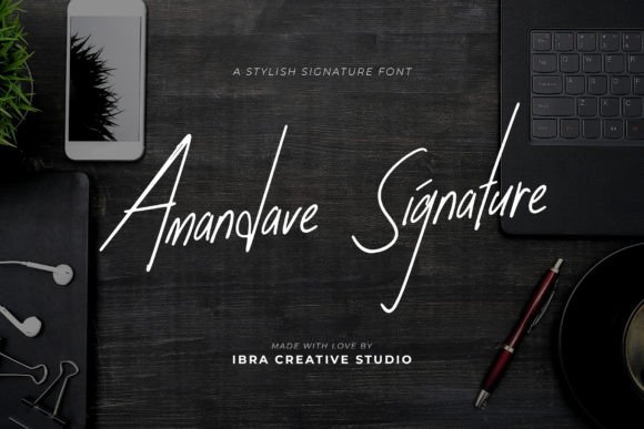 Elevating Web Design with Amandave Signature Font