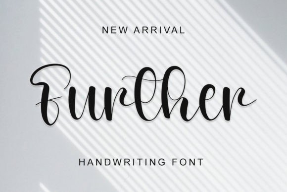 Further: A Handwritten Font for Elegant Editorial Design