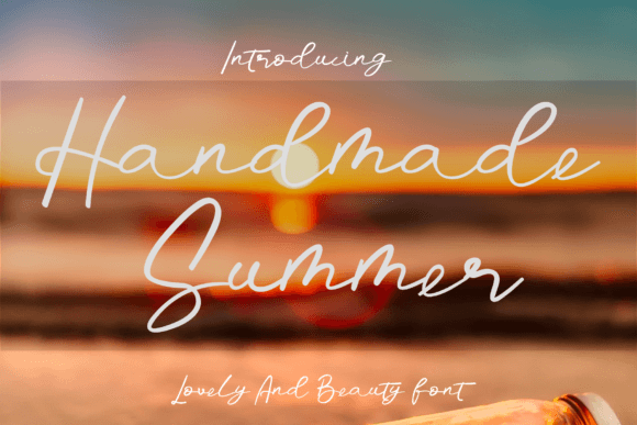 Handmade Summer: A Sweet, Approachable Font for Business Branding