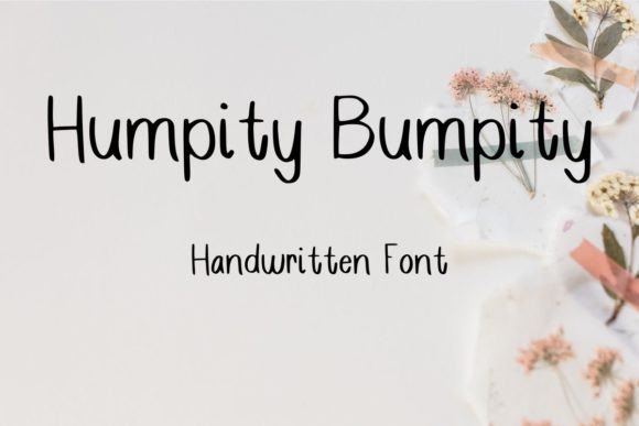 Humpity Bumpity: A Playful Script Font for Handmade Labels, Invitations, and More