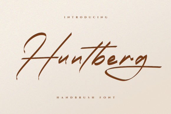 Huntberg: A Script Font That Elevates Editorial Design