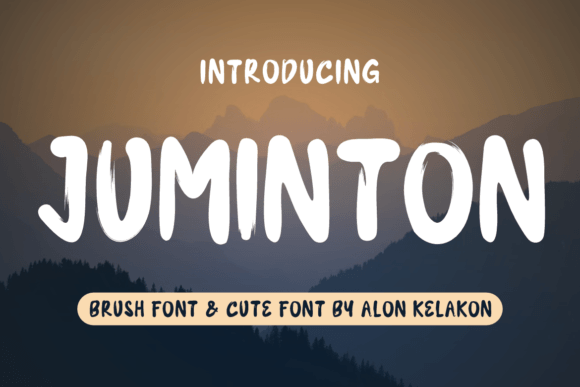 Juminton Font: A Playful Script Typeface for Crafters and Makers