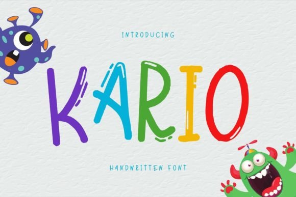 Kario: A Playful Handwritten Font for Authentic Branding Projects