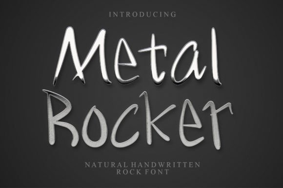 Metal Rocker: A Handwritten Font That Elevates Small Business Branding