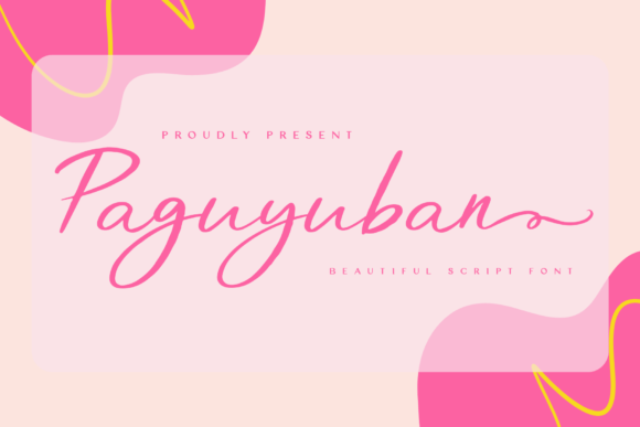 Paguyuban: A Delicate Script Font for Elegant Editorial Design