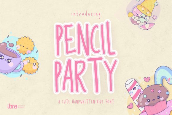 Pencil Party: A Natural Handwritten Font for Editorial Design