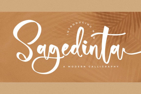 Sagedinta: A Modern Script Font for Editorial Design and Digital Publishing