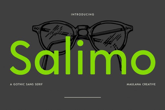 Salimo: A Modern Gothic Sans Font That Elevates Campaign Visuals