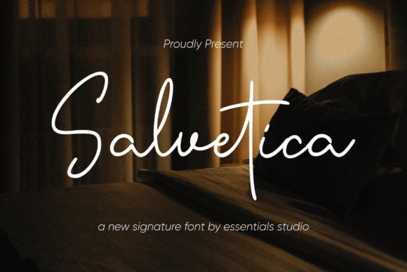Salvetica: A Charming Script Font for Modern Branding Projects