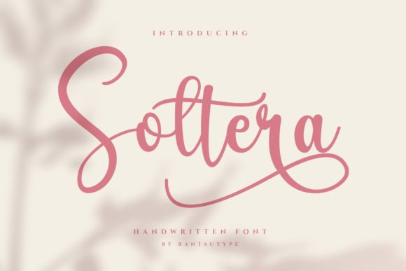 Soltera: A Dainty Handwritten Font for Modern Branding Projects