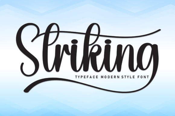 Striking: A Modern Script Font for Editorial Design and Digital Publishing
