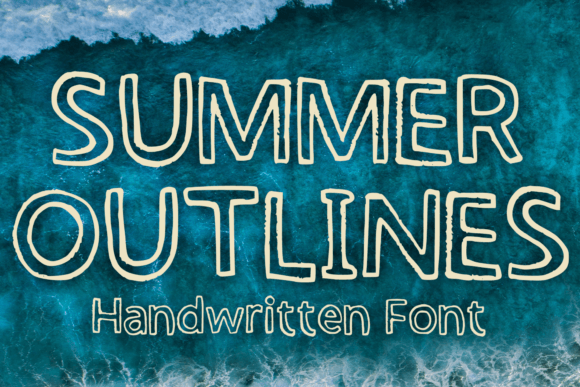 Summer Outlines: A Playful Script Font for Modern Editorial Design