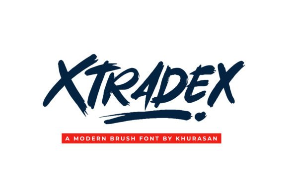 Xtradex: A Bold Brush Font for Dynamic Editorial Design